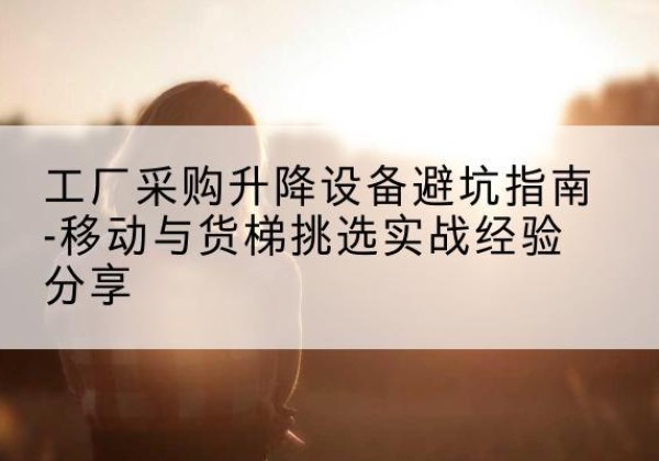 海勃湾移动式升降机怎么选-工厂采购升降设备避坑指南-移动与货梯挑选实战经验分享